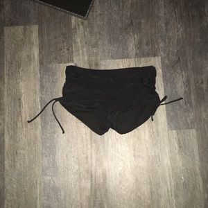 Black swim shorts